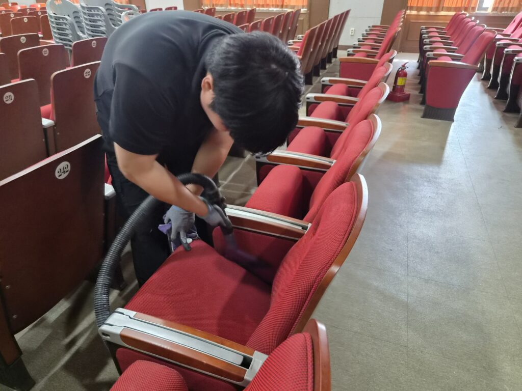 의자습식청소